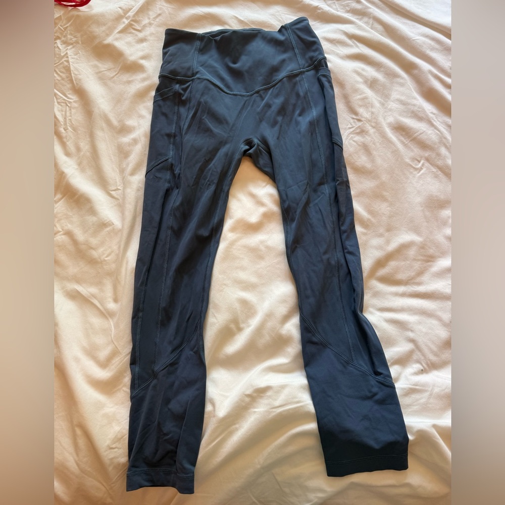 Lululemon blue/Gray High-Waisted Leggings